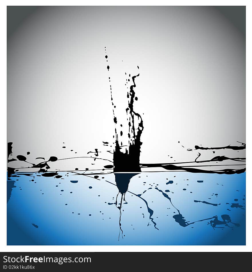 Illustration of an abstract water background design