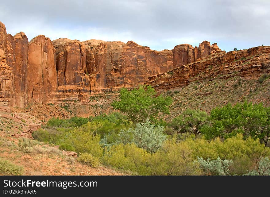 Natural stone formations in Arches Nat'l Park, Utah. Natural stone formations in Arches Nat'l Park, Utah