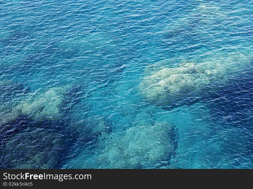 Submerged rocks, Cinque Terre, Liguria, Italy