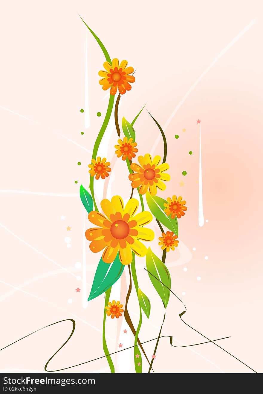 Floral background. different colors. illustration. Floral background. different colors. illustration.