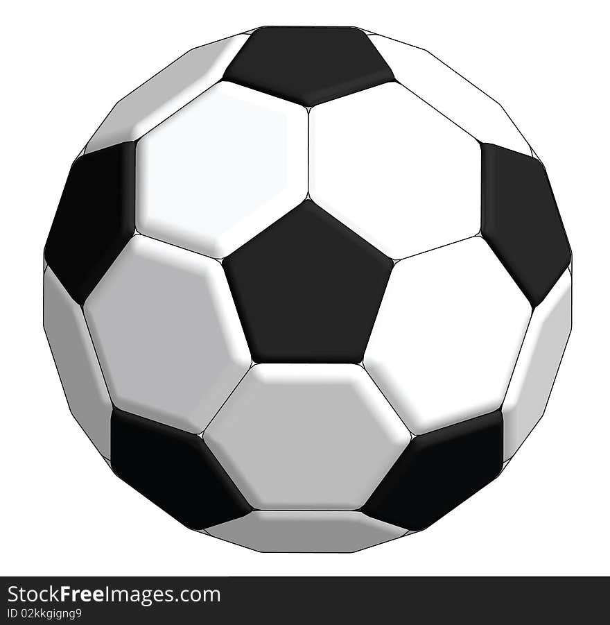 Original Black and White Soccer Ball. Original Black and White Soccer Ball