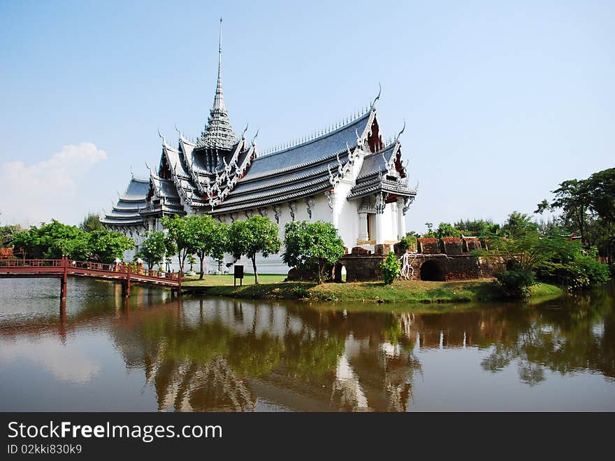 Ancient palace model in thailand