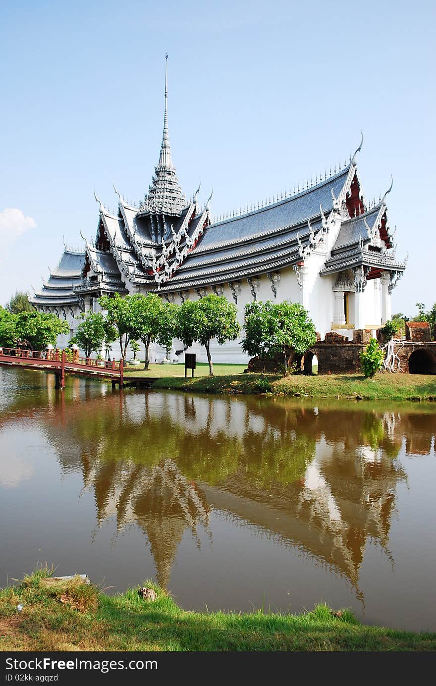 Ancient palace model in thailand