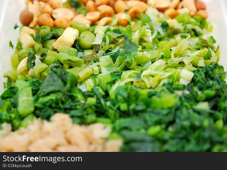 Variety of healthy green vegetables in an Asian vegetarian diet. Suitable for concepts such as diet and nutrition, healthy lifestyle, and food and beverage. Variety of healthy green vegetables in an Asian vegetarian diet. Suitable for concepts such as diet and nutrition, healthy lifestyle, and food and beverage.