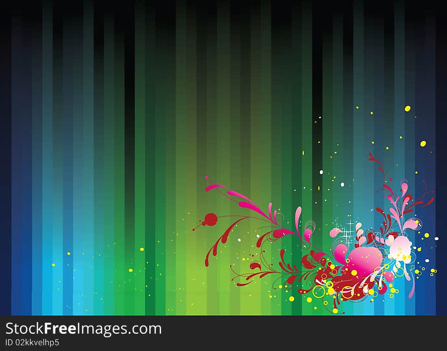 Abstract multiple color strips design background. Abstract multiple color strips design background