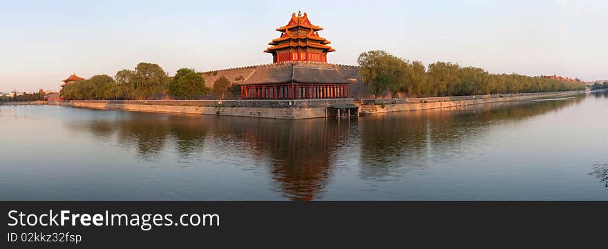 Forbidden city in Beijing viewed from Jinshan Park