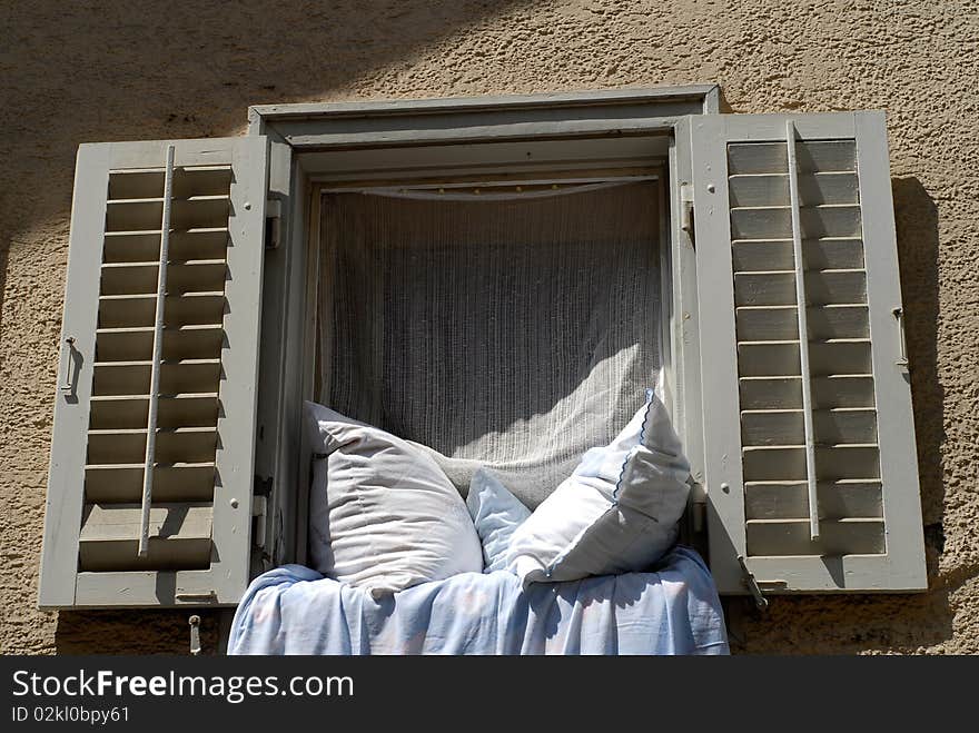 Window With Bedclothes