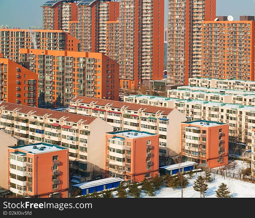 Apartment buildings, Beijing