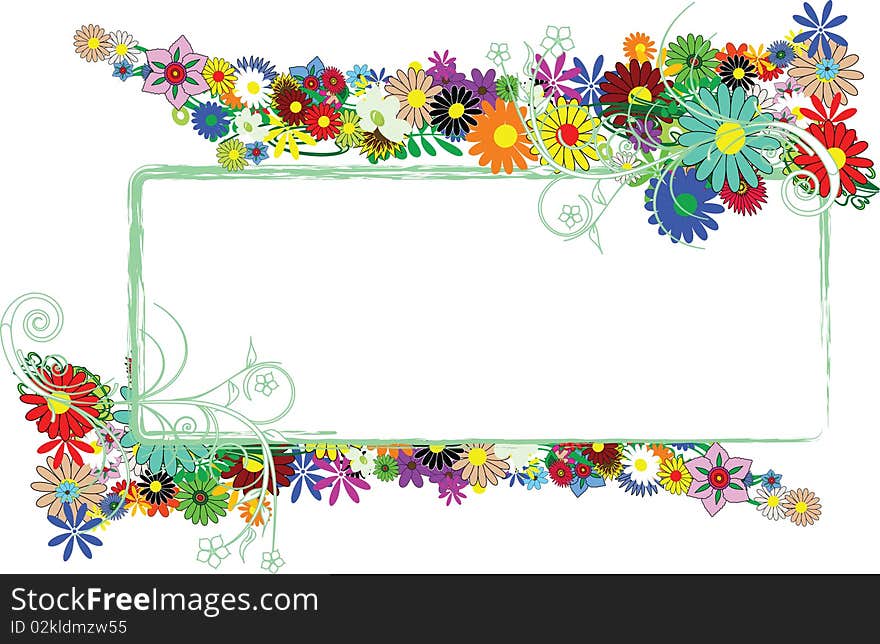 Floral background with place for your text