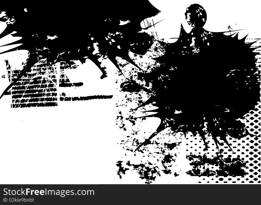 Black abstract grunge design