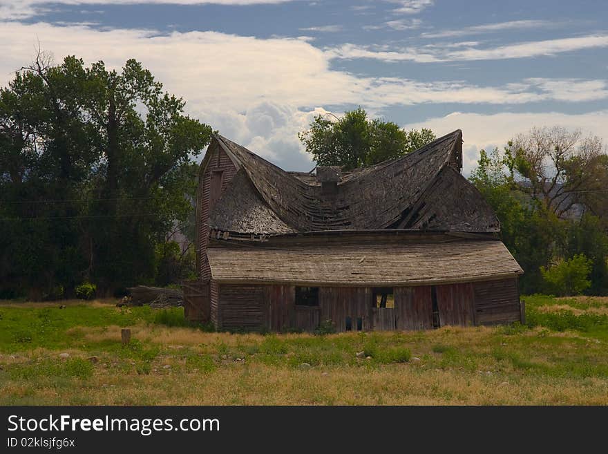 Old barn in the country side of Idaho. Old barn in the country side of Idaho