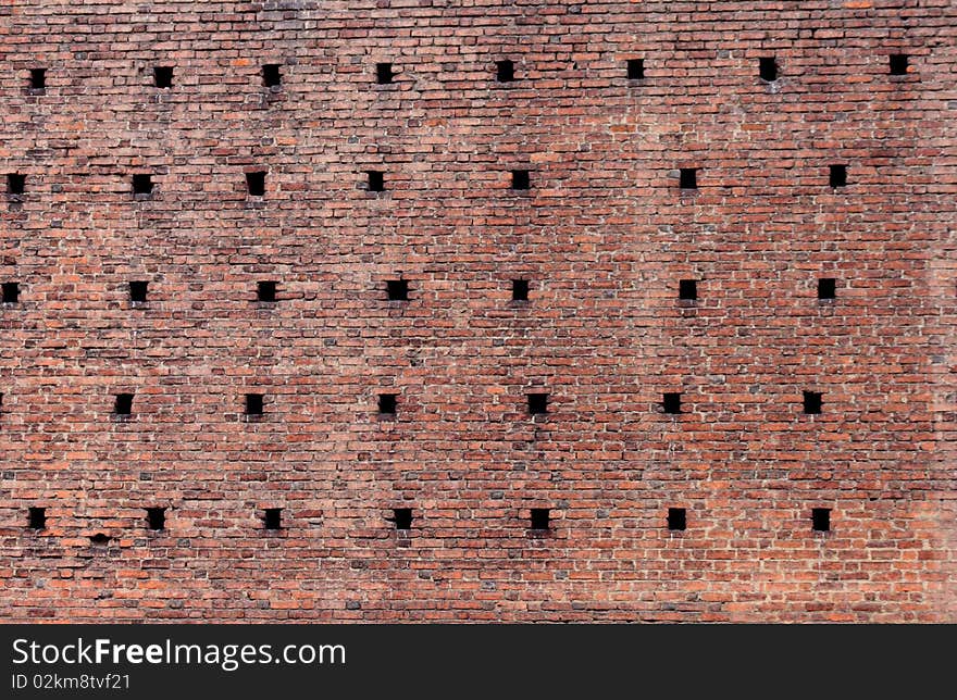 Brick Wall of the ancient fortress