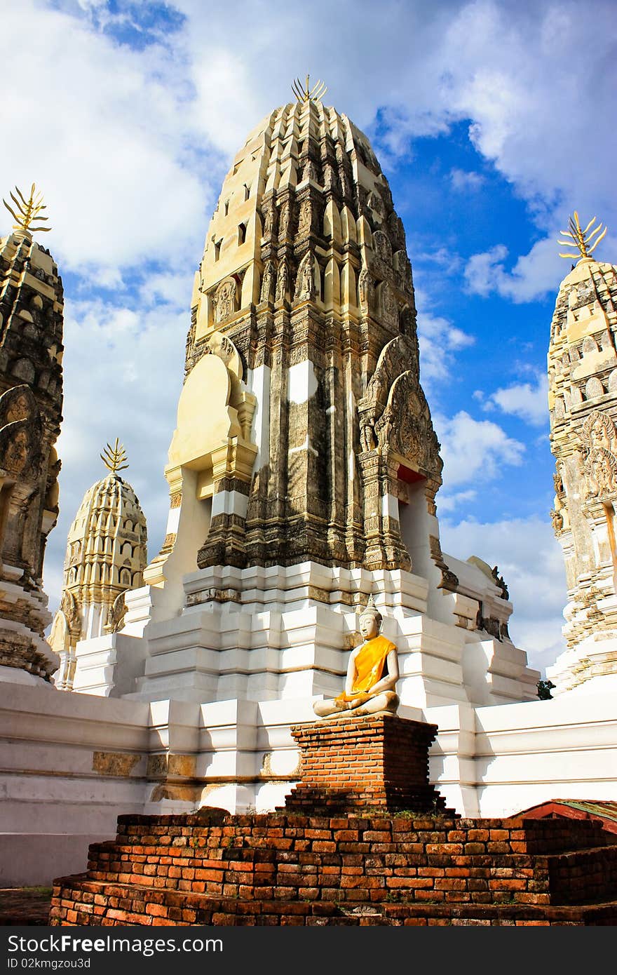 Wat Mahathat, A Thai temple,Thailand ancient city. Wat Mahathat, A Thai temple,Thailand ancient city