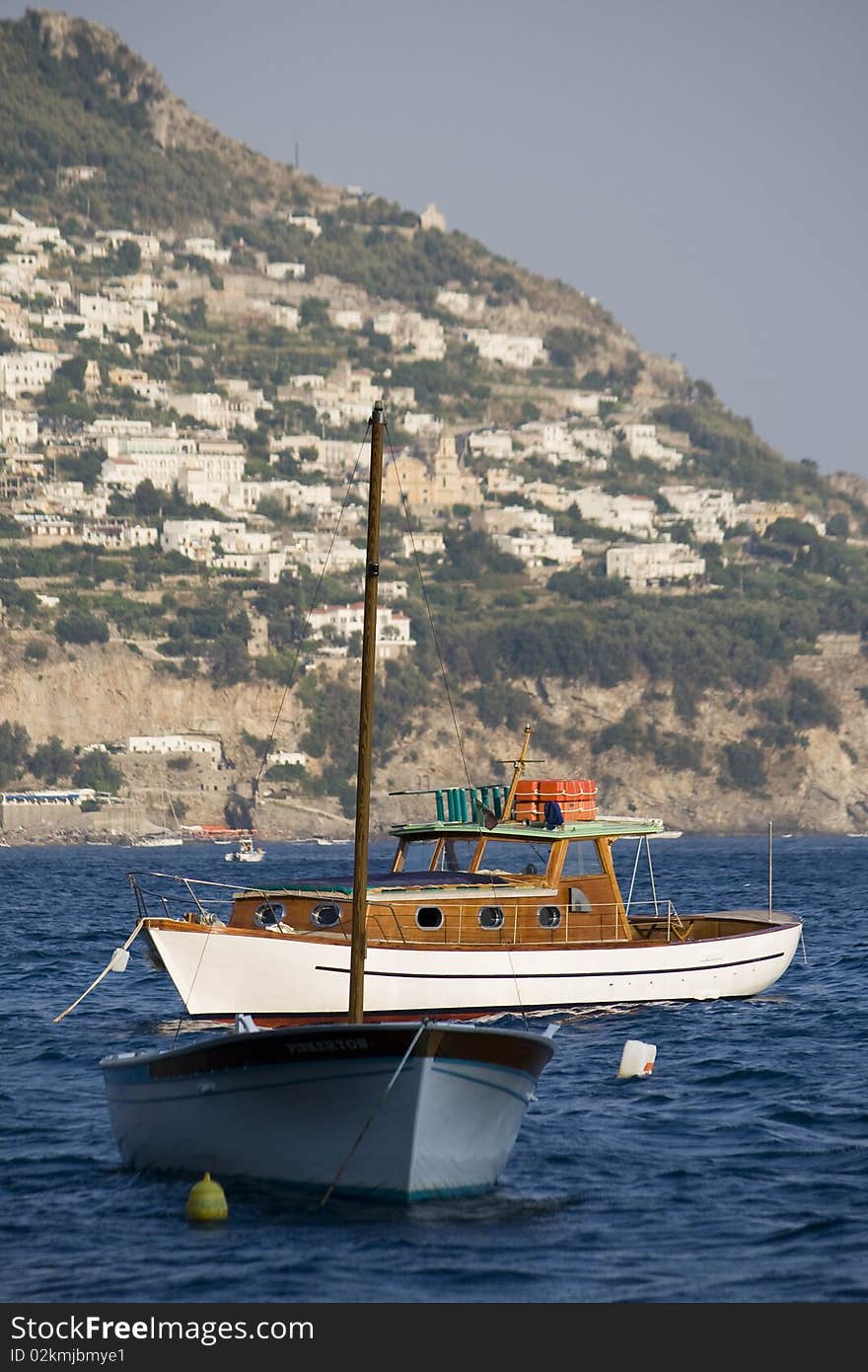 Sea scene, italian coast, amalfi. Sea scene, italian coast, amalfi