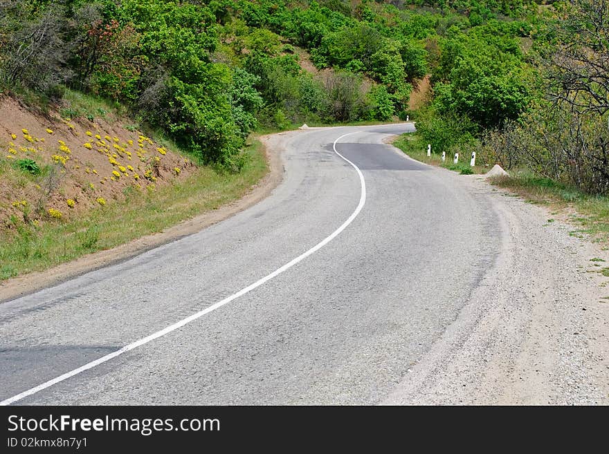 Road in the mountains