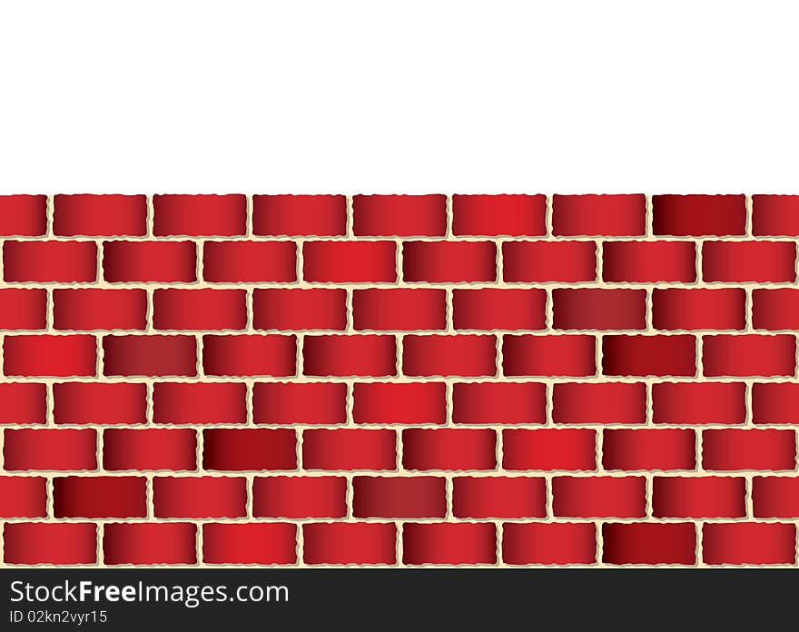 Red brick wall background with room to add your text