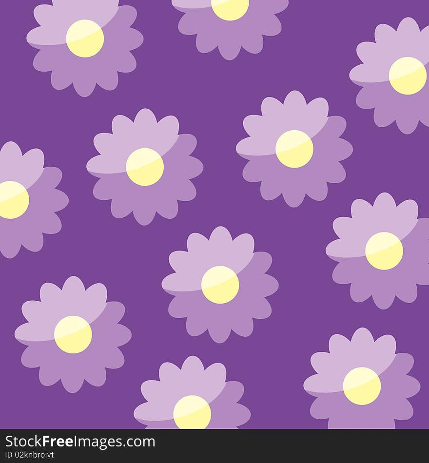 Stylish seamless wallpaper in purple color