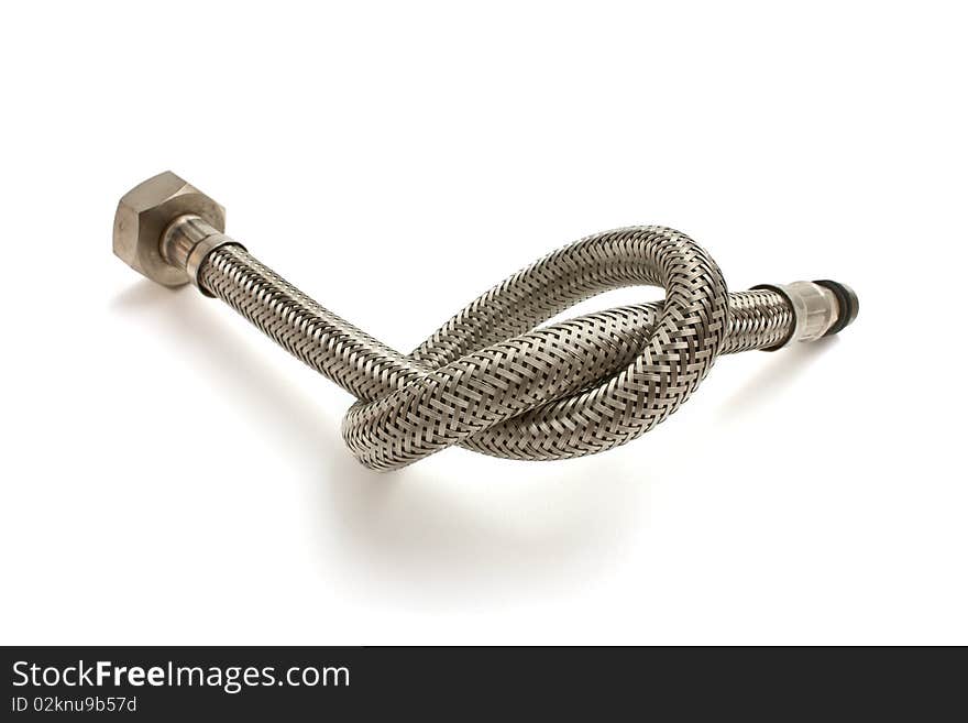 Water hose isolated on a white background