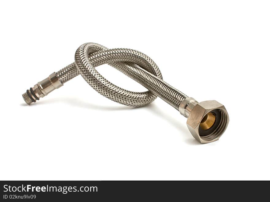 Water hose isolated on a white background