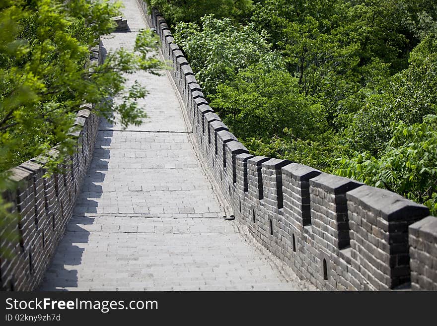 The Great Wall of China.