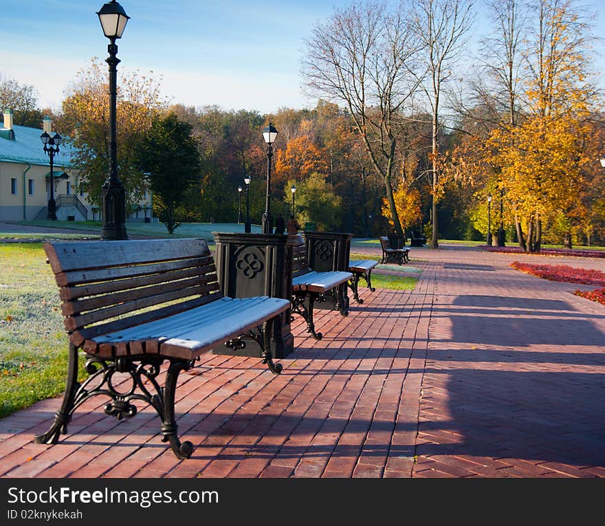 Benches in Green Park