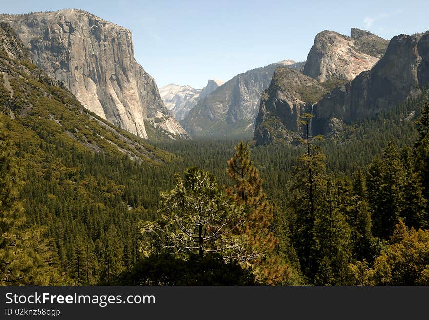 Grand View of Yosemite National Park in California. Grand View of Yosemite National Park in California