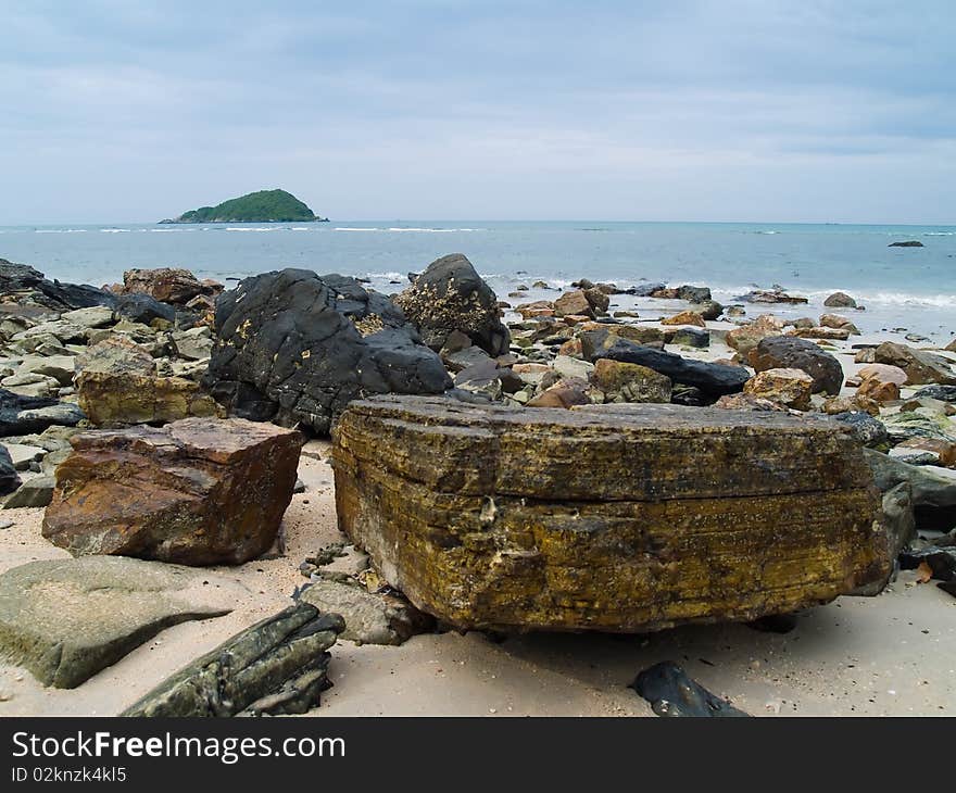 Nang Ram beach, Sattahip, Chon Buri, Thailand. Nang Ram beach, Sattahip, Chon Buri, Thailand