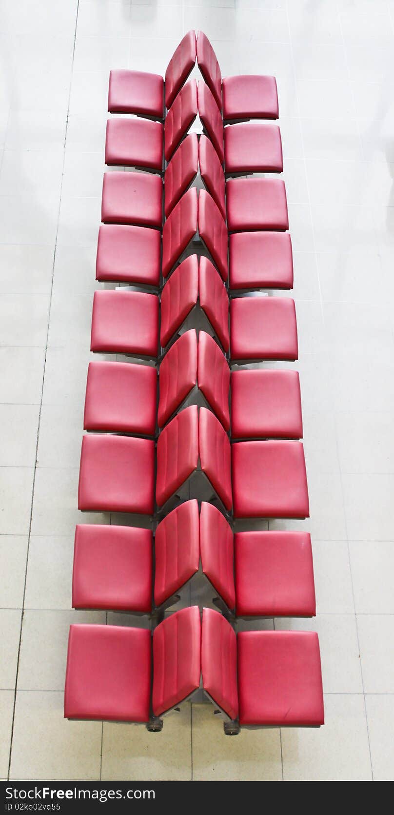 The red chair in airport