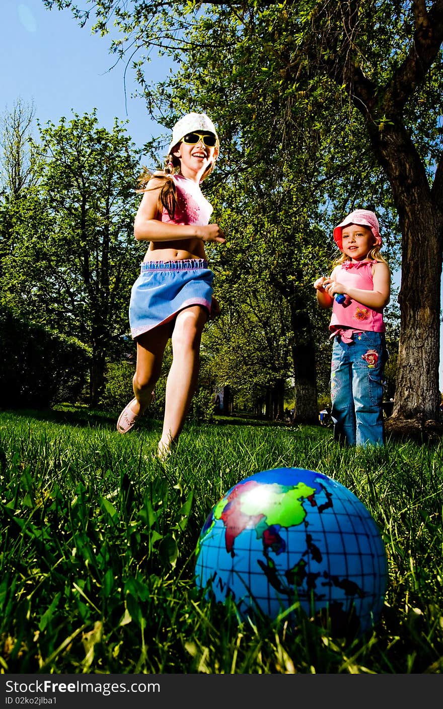 Girls In Park