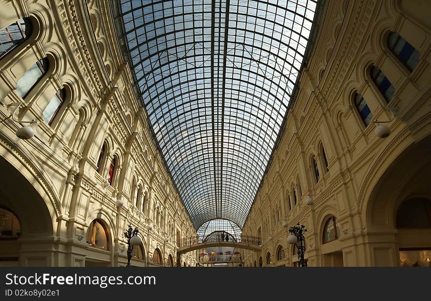 Interior store GUM, Red Square, Moscow, Russian Federation