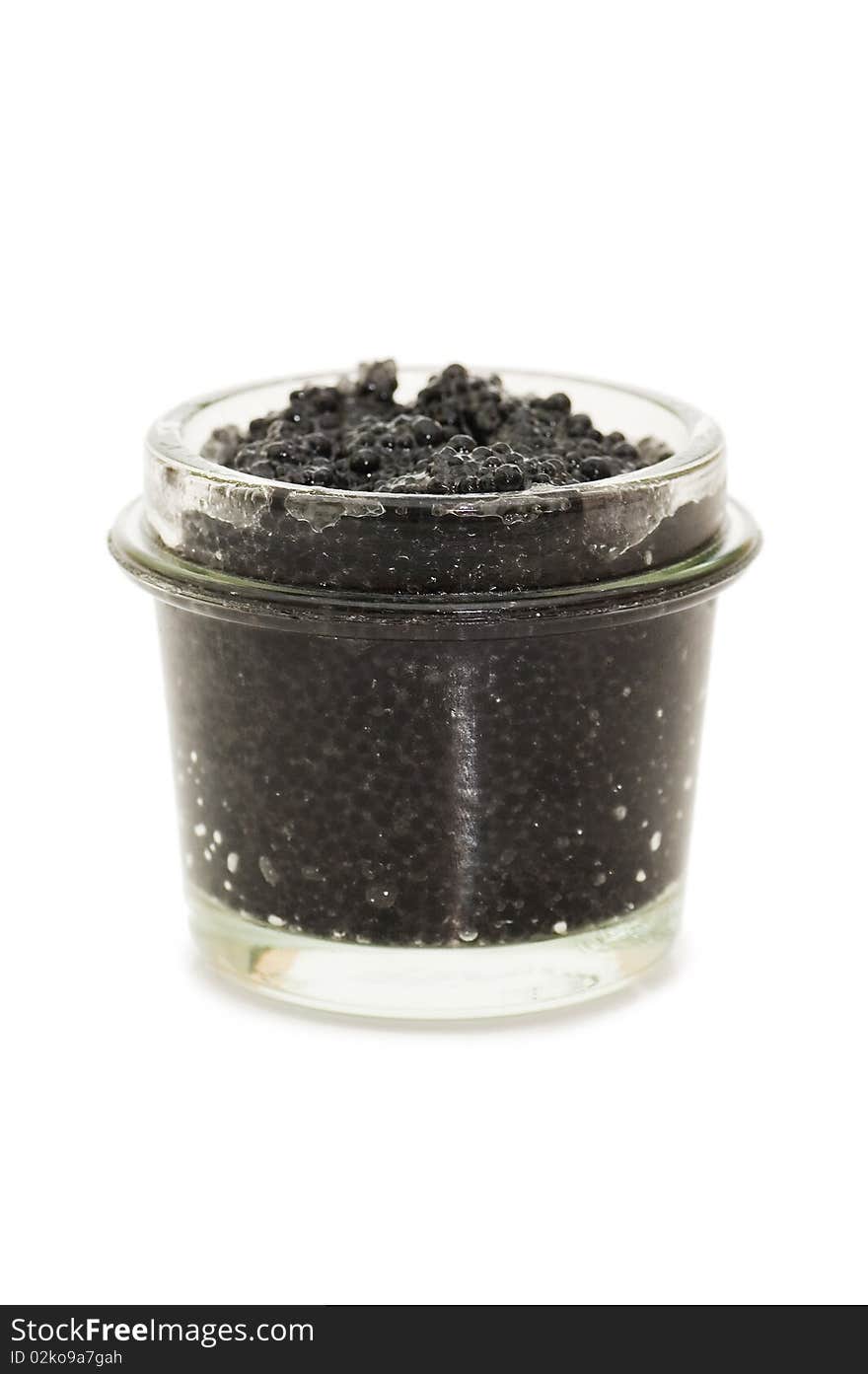 Black Caviar In A Glass Jar