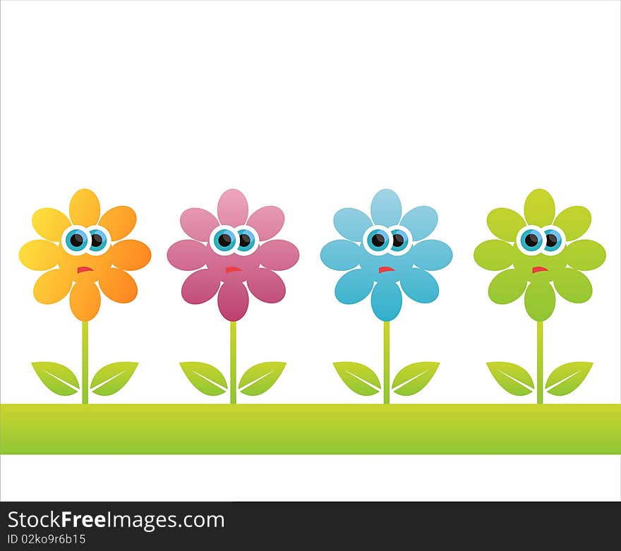 Colorful floral background