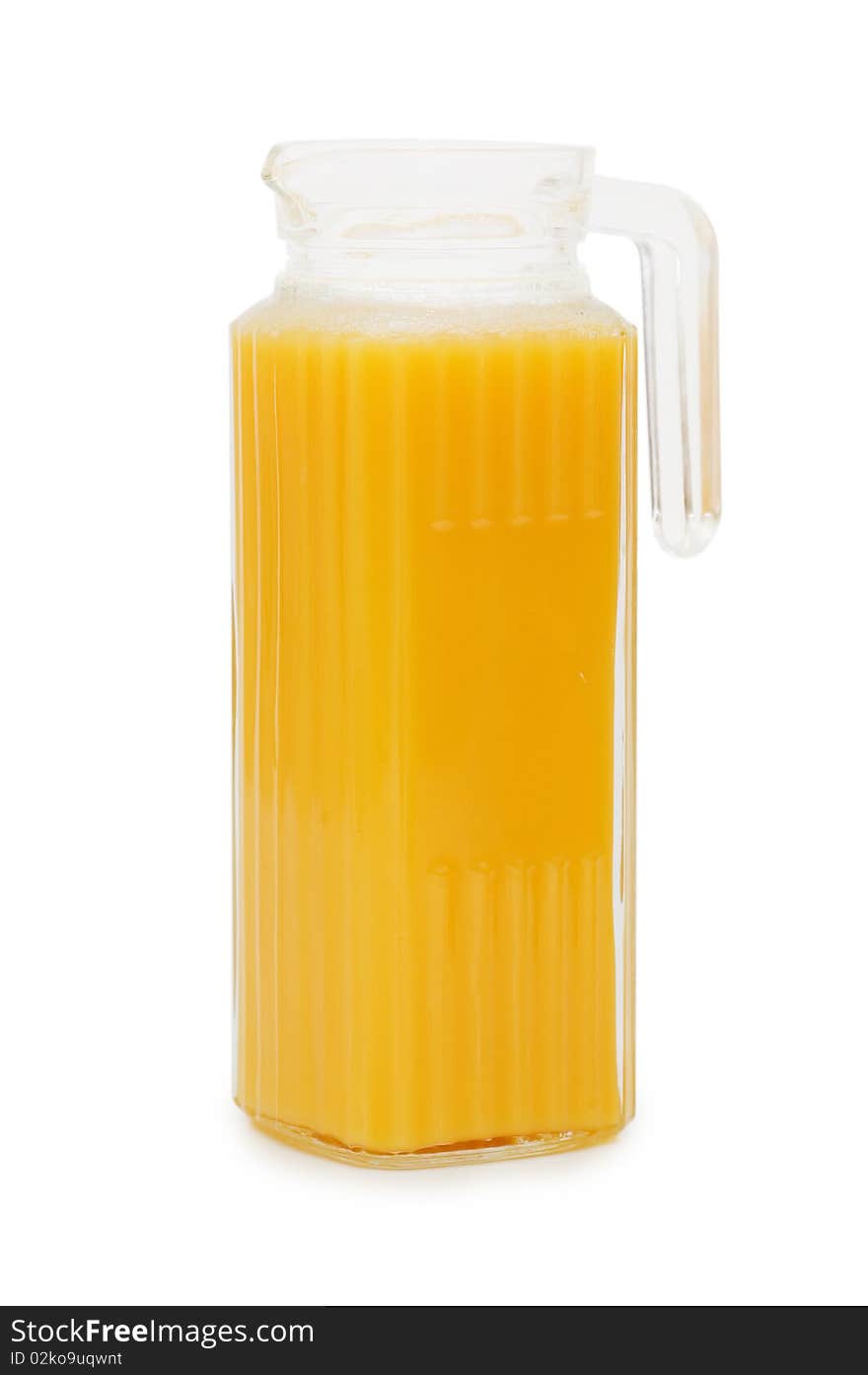 Orange juice in a decanter