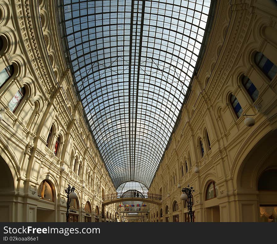 Interior store GUM, Red Square, Moscow, Russian Federation