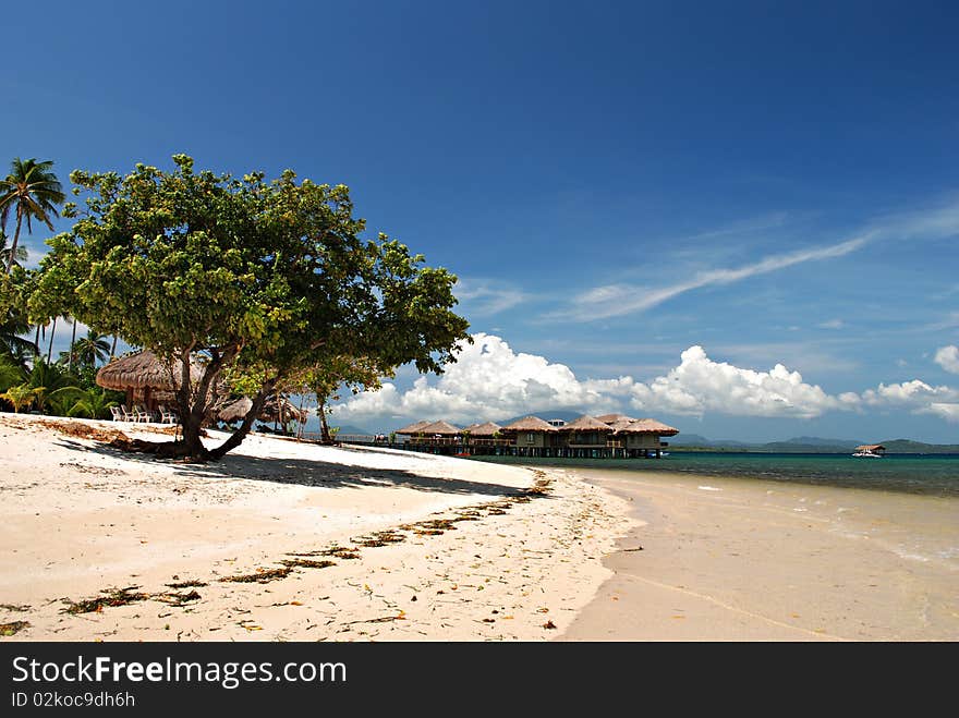 Beach Cottages on Coastal Resort. Beach Cottages on Coastal Resort