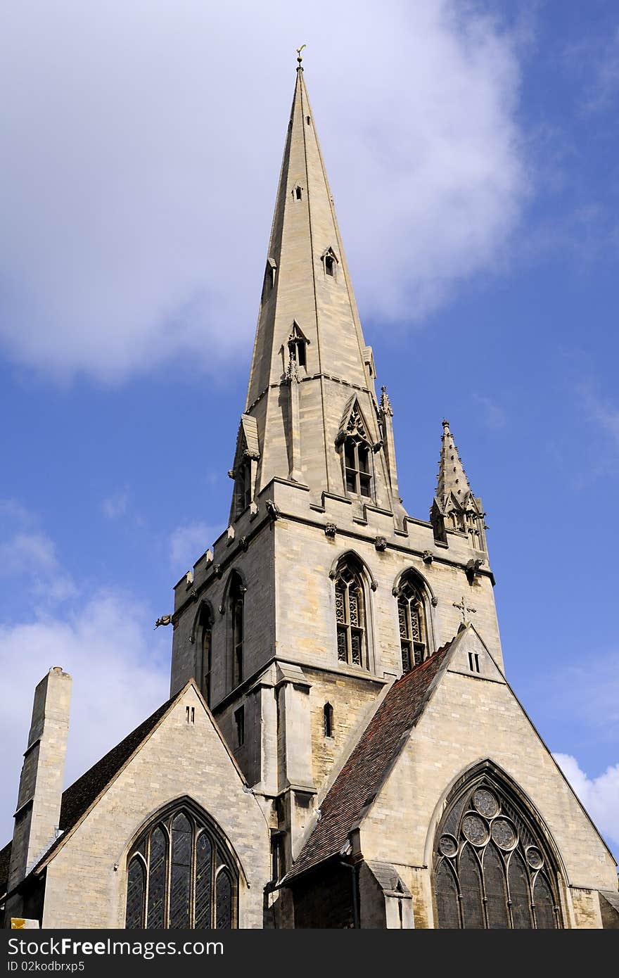 Tower of church from Cambridge