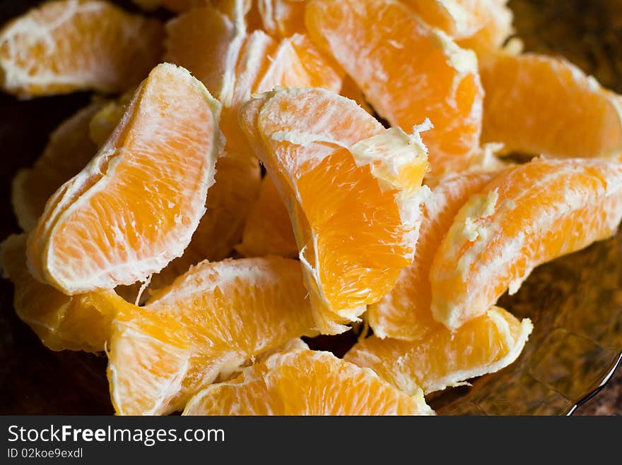 Pieces of orange