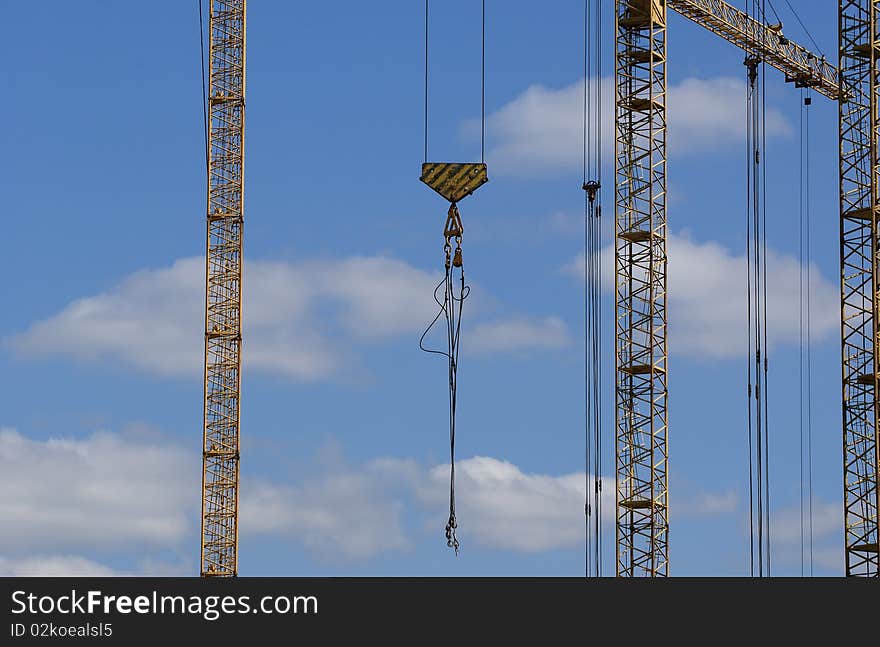 Elevating Construction Crane