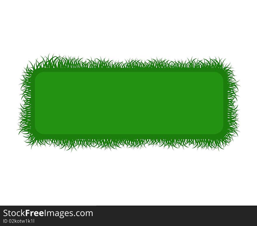 Summer banner with fresh grass for Your design