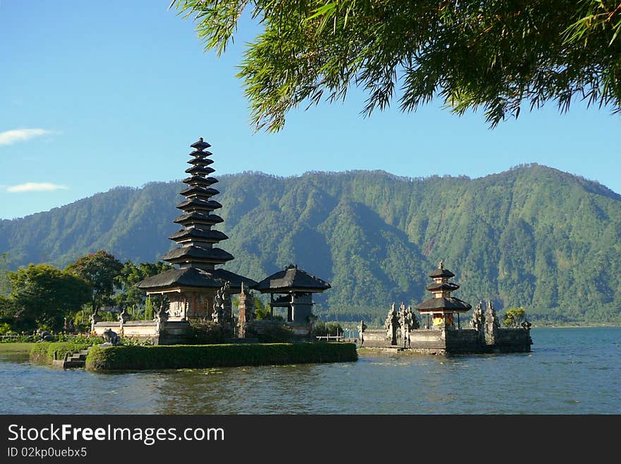 Hindu temple Ulun Danu Bratan on Bali (Indonesia)