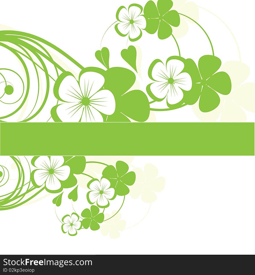 abstract  floral background with place for your text