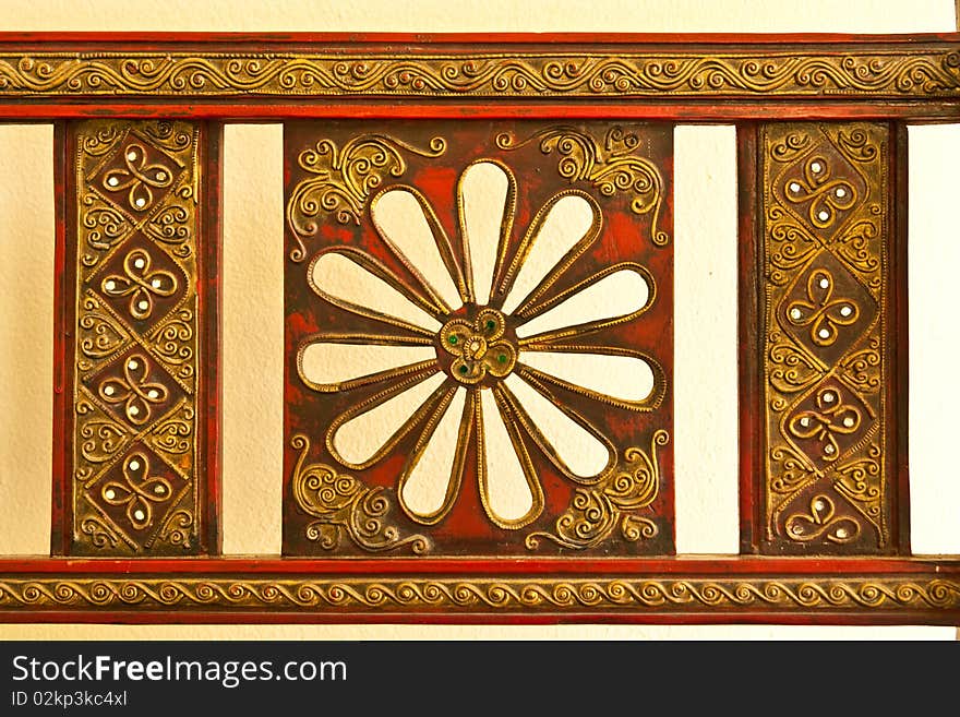 Exquitsite wood carving in Thai style. Exquitsite wood carving in Thai style