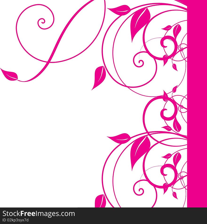 abstract  floral background with place for your text