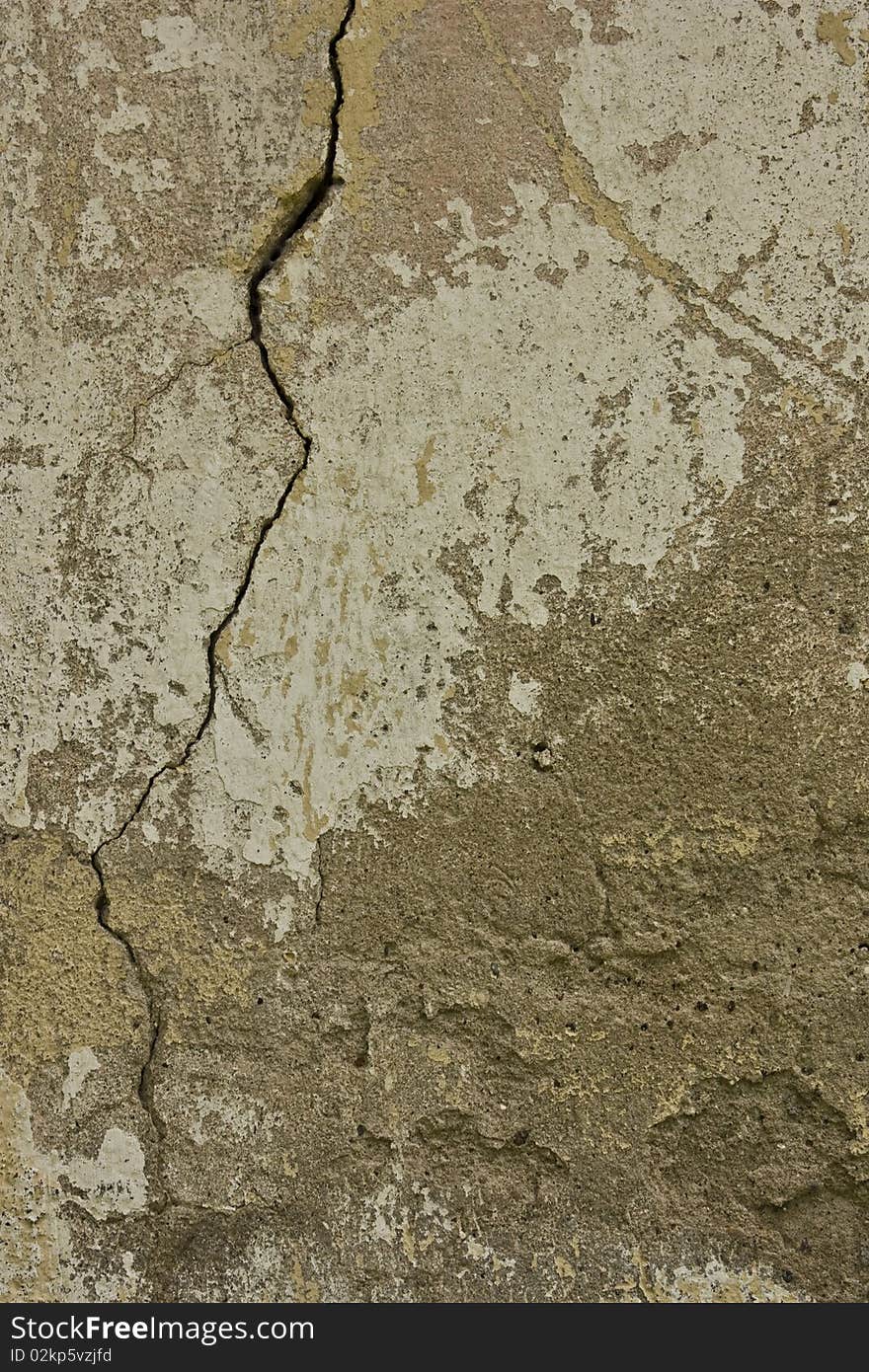 Rusty cracked concrete vintage wall background