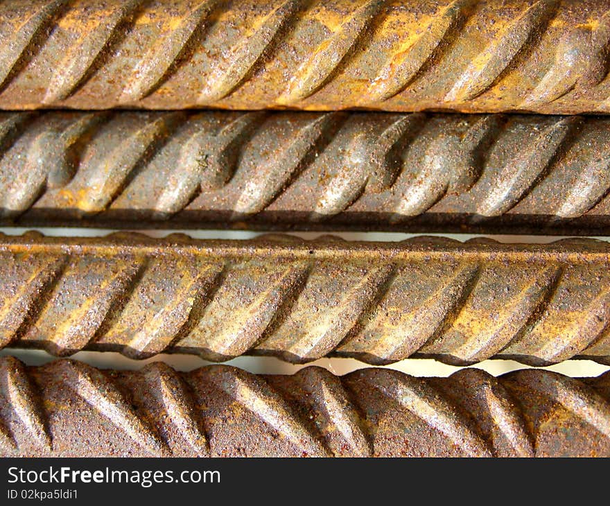 Detail photo texture of steel rods background