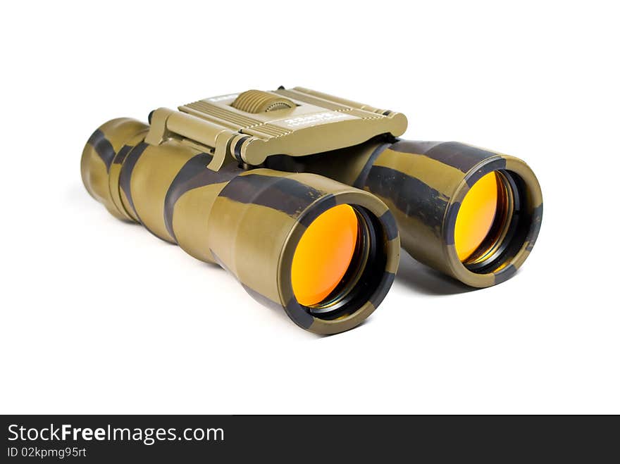 Binoculars isolated on white background