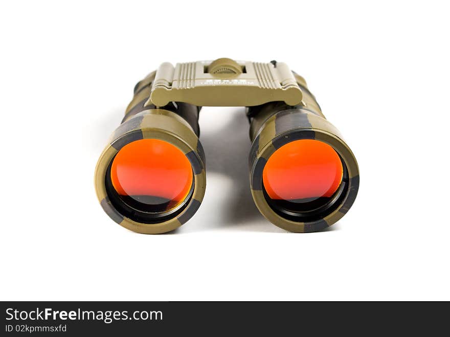 Binoculars isolated on white background