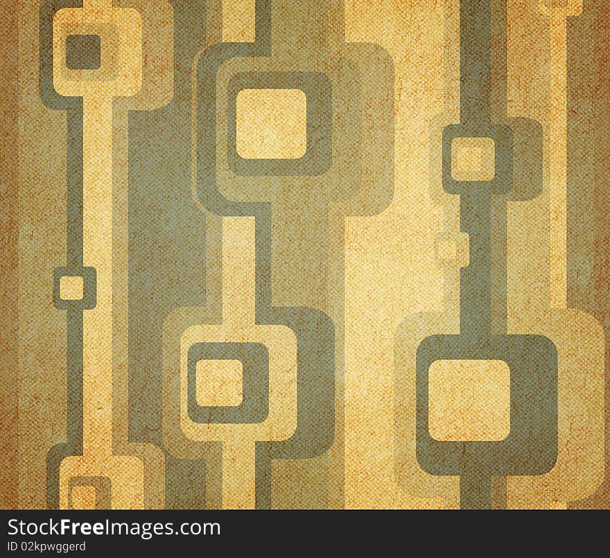 Designed vintage wallpaper background illustration