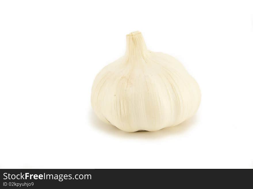 Whole Garlic on white