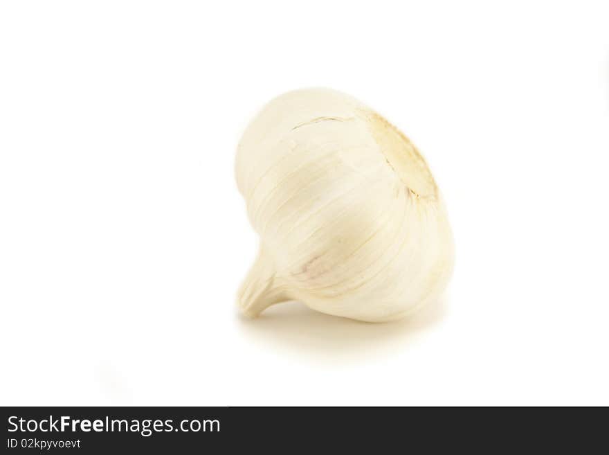 Whole Garlic on white